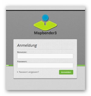 Mapbender3-Anmeldung